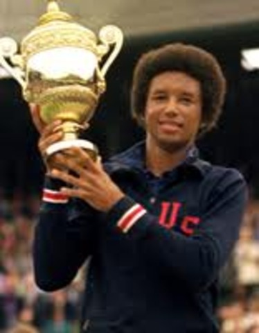 Arthur Ashe First Black Man to Win Wimbledon