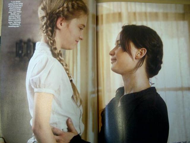 Katniss says goodbye to her family and friends- mb7536