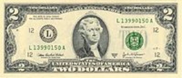 Two dollar bill