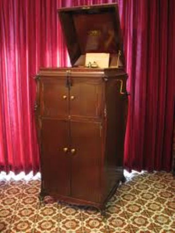 First Victrola Model Record Player