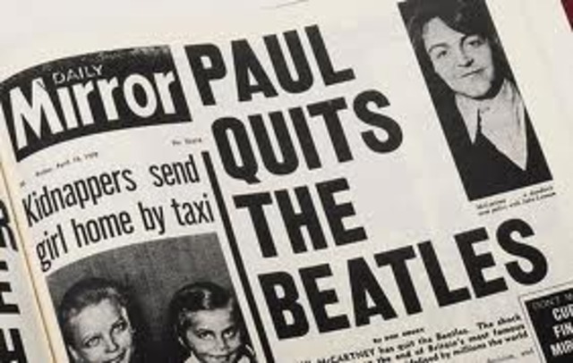 The Beatles Break up