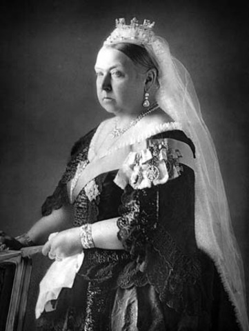 Queen Victoria goes into mourning.