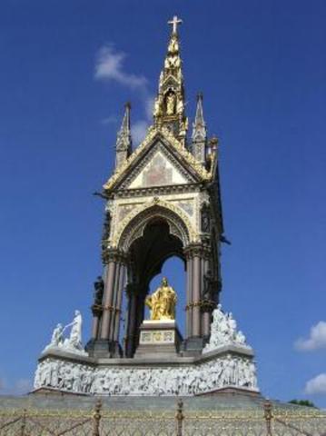 Royal Albert Memorial commisioned by Victoria finished.