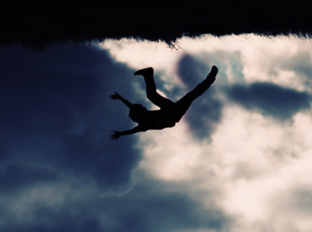 Falling down