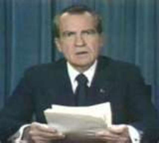 Nixon Resigns as President