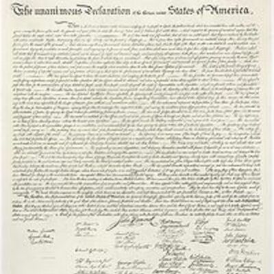 Timeline: Declaration of Independence.