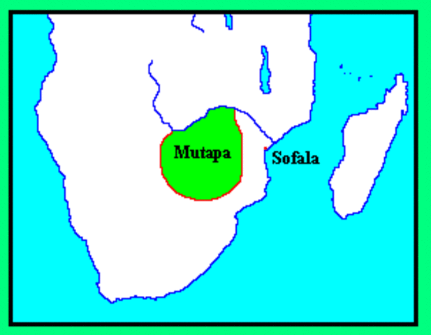 Mutapa Empire controlled most of Zimbabwe