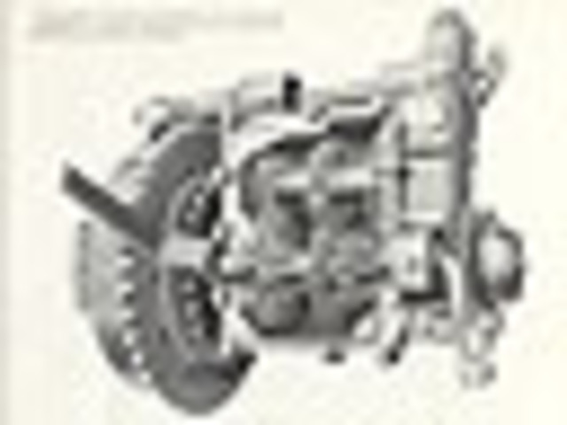 First three speed sliding-gear transmission