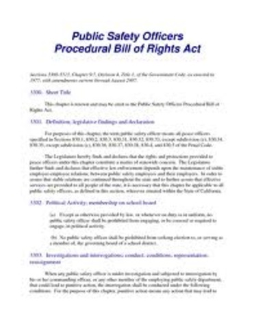 California Public Safety Act