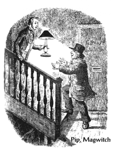 Pip and Drummle quarrel over a loan