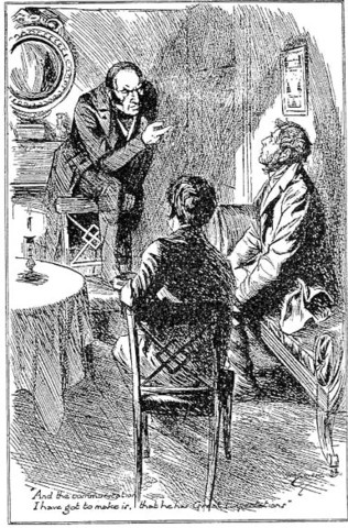 Pip meets Drummle and Startop