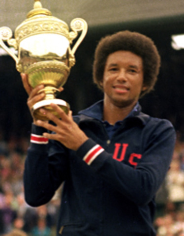 Arthur Ashe takes Wimbledon