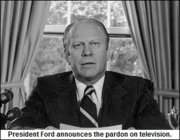 Gerald Ford Pardons Nixon