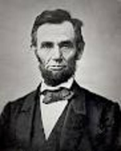 Lincoln is elected for president.