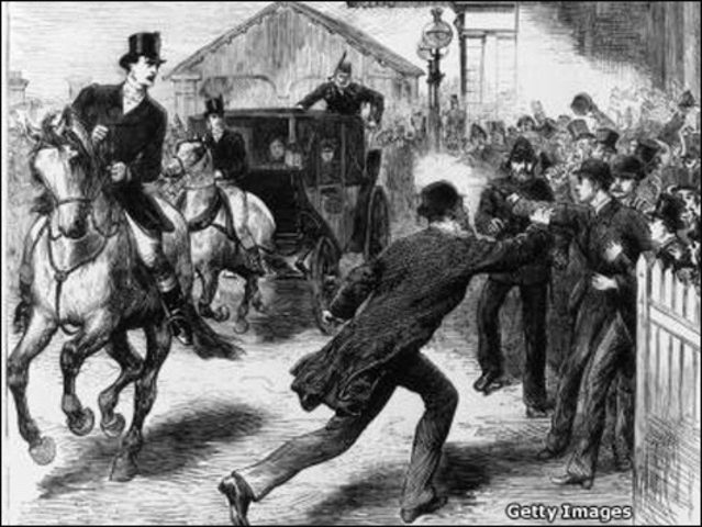 Queen Victoria and her husband survive assasination attempt.