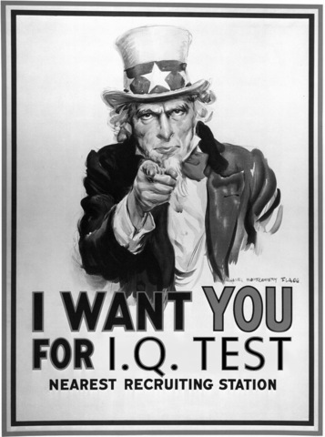Intelligence testing is used during WWI in the US army