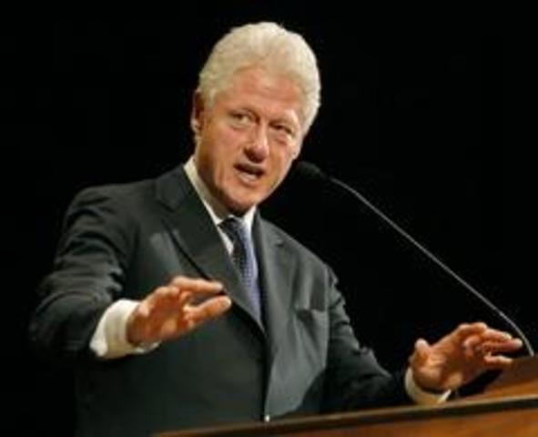 Clinton announced that he was a candidate for the presidency.