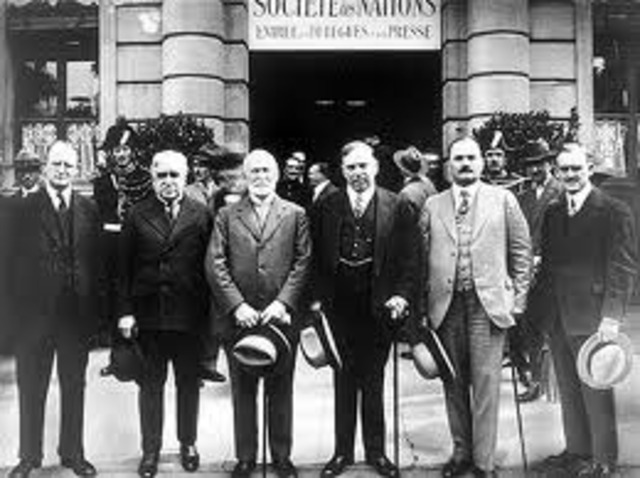 First meeting of League of Nations