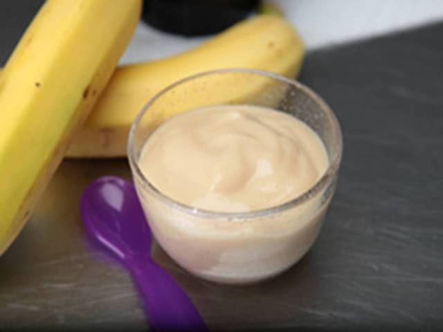 Bananas are first used in baby food containers