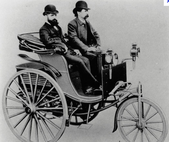 1st gasoline car made by Carl Friedrich Benz