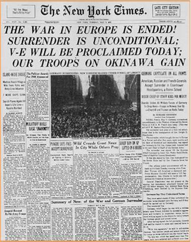 A guerra na Europa está terminada