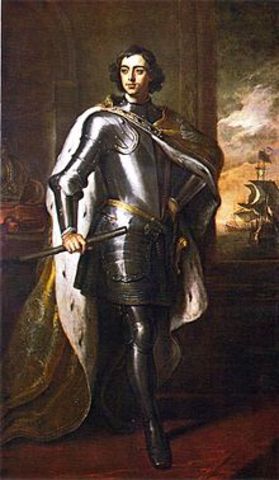 Peter the Great of Russia Begins his Reign