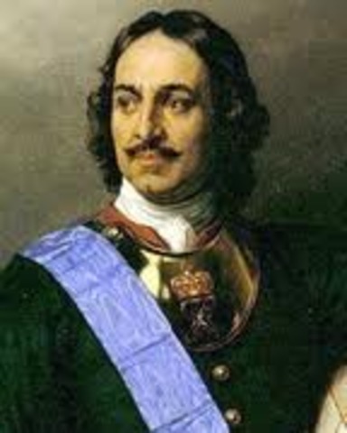 Peter the Great of Russia begins his reign