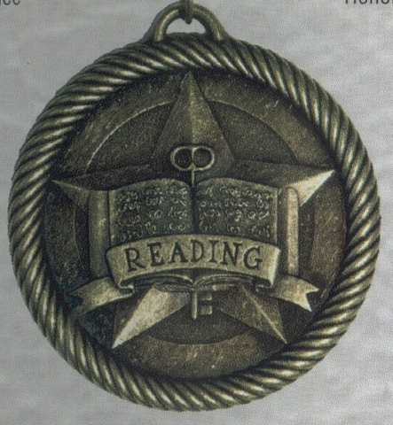First time getting a medal for reading books.