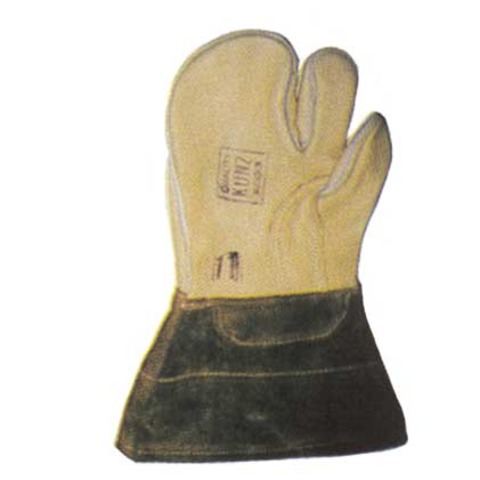 Doug Allison wears 1st buckskin mitten