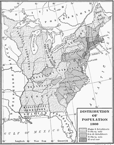 Population Map, 1800