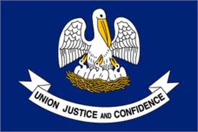 Louisiana secedes from the Union