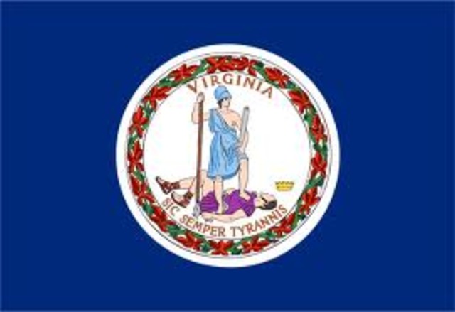Virginia secedes from the Union