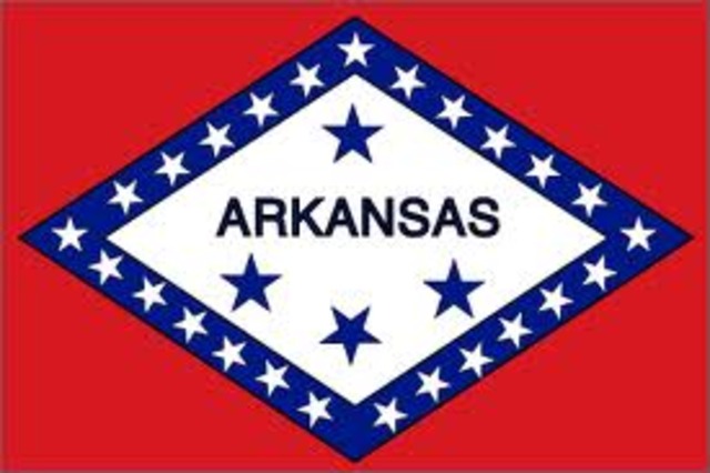 Arkansas  secedes from the Union