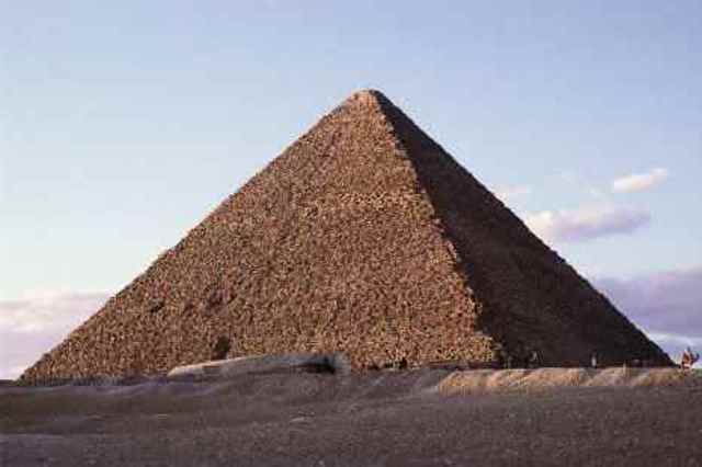 The Egyption pyramids where built