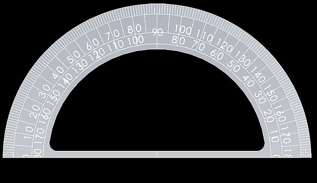 The protracter is created