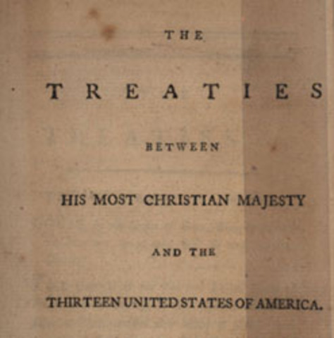 Negotiates and signs Treaty of Alliance with France