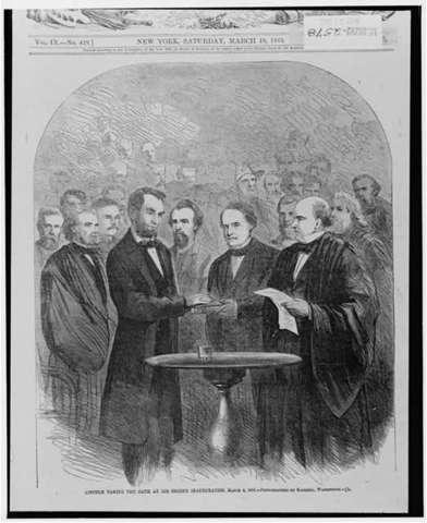 Lincoln inaugurated as President