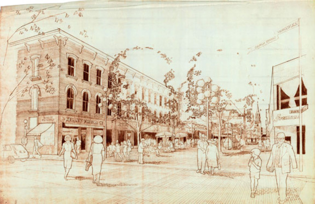 Church Street Became a Pedestrian Mall