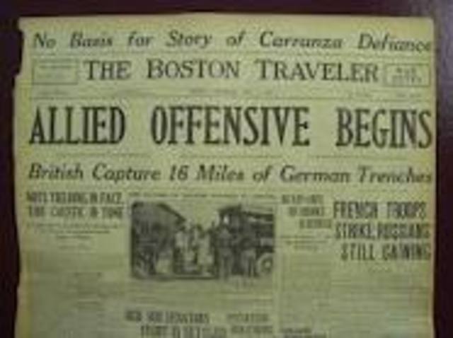 The First Battle of the Somme Begins