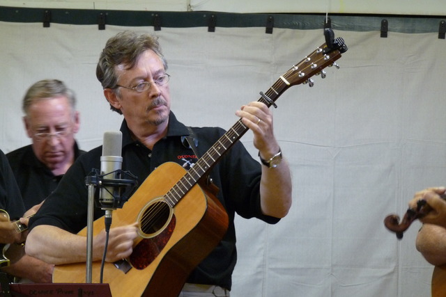 I join a bluegrass band.