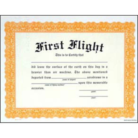Neil Armstong earns his first flight certificate