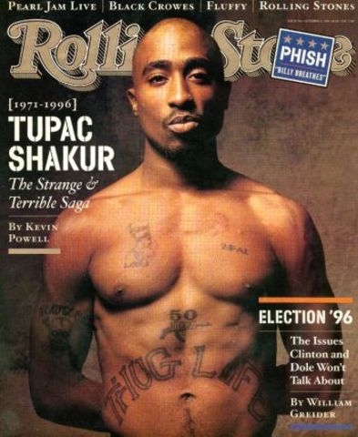 Tupac is named No.6 of the '100 immortal artists of all time'