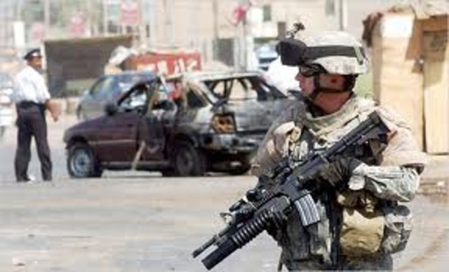 U.S. forces seize land.