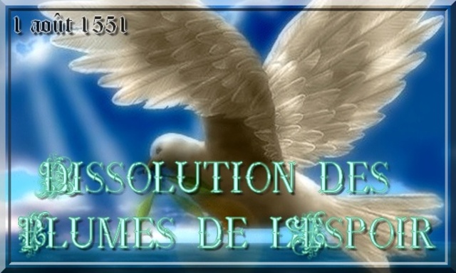 Dissolution des Plumes de l'Espoir