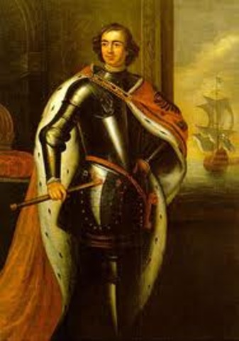 Peter the Great of Russia begins his reign