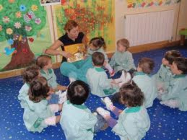 ESCUCHAMOS NUESTROS PRIMEROS CUENTOS EN LA CLASE