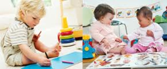 COMPARTIENDO JUEGOS EN LA GUARDERIA