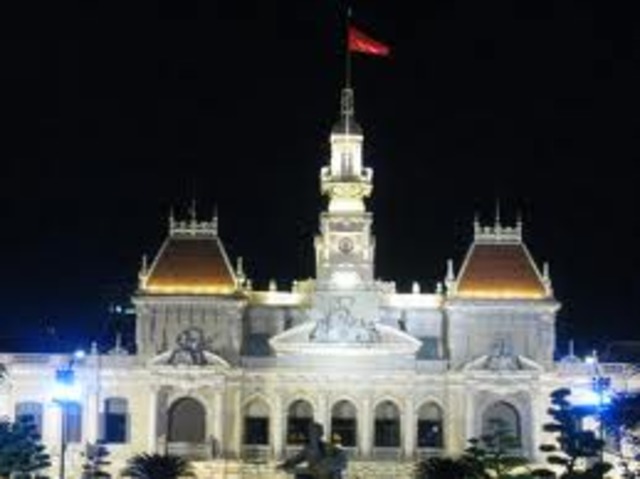 North Vietnamese capture Saigon  and "unite Vietnam under Communist rule."