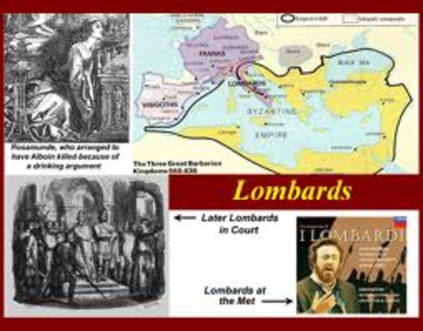 Lombards conquer Milan- Summer of 569