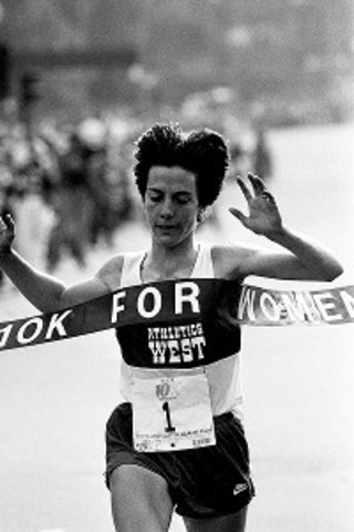 First Female Athlete to Win The Boston Marathon